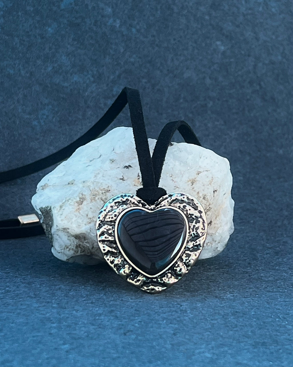 Collar Corazón de medianoche